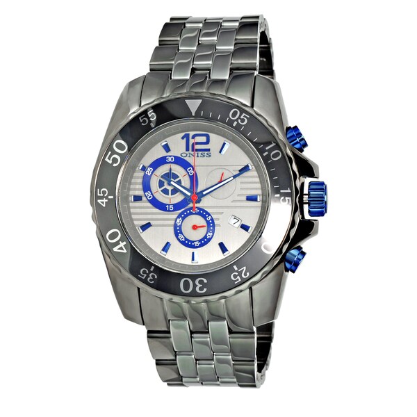 Oniss Men's ON4220 Mens Sporty Stainless Steel and Ceramic Design Timepiece