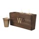 Personalized Rustic Wood Sugar Mold Candle Holder