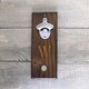 Personalized Rustic Wall Mount Bottle Opener