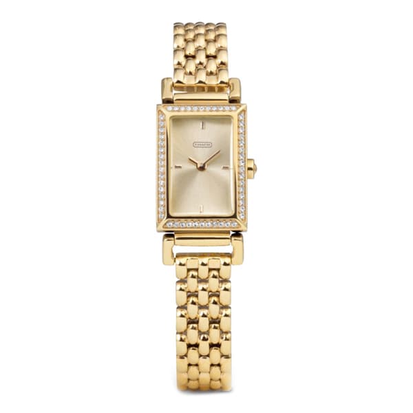 Coach Women's 14501810 Madison Rectangle Goldtone Stainless Steel