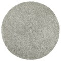 Grey Shagadelic Chenille Twist (2'x2') Round Shag Rug