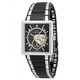 Edox Men's Black and Silvertone Watch