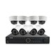 LaView 8 Channel 1080p IP True PoE NVR with 3TB HDD (4) Dome, (4) Bullet 1080p IP Full Motion Night Vision Cameras, and App