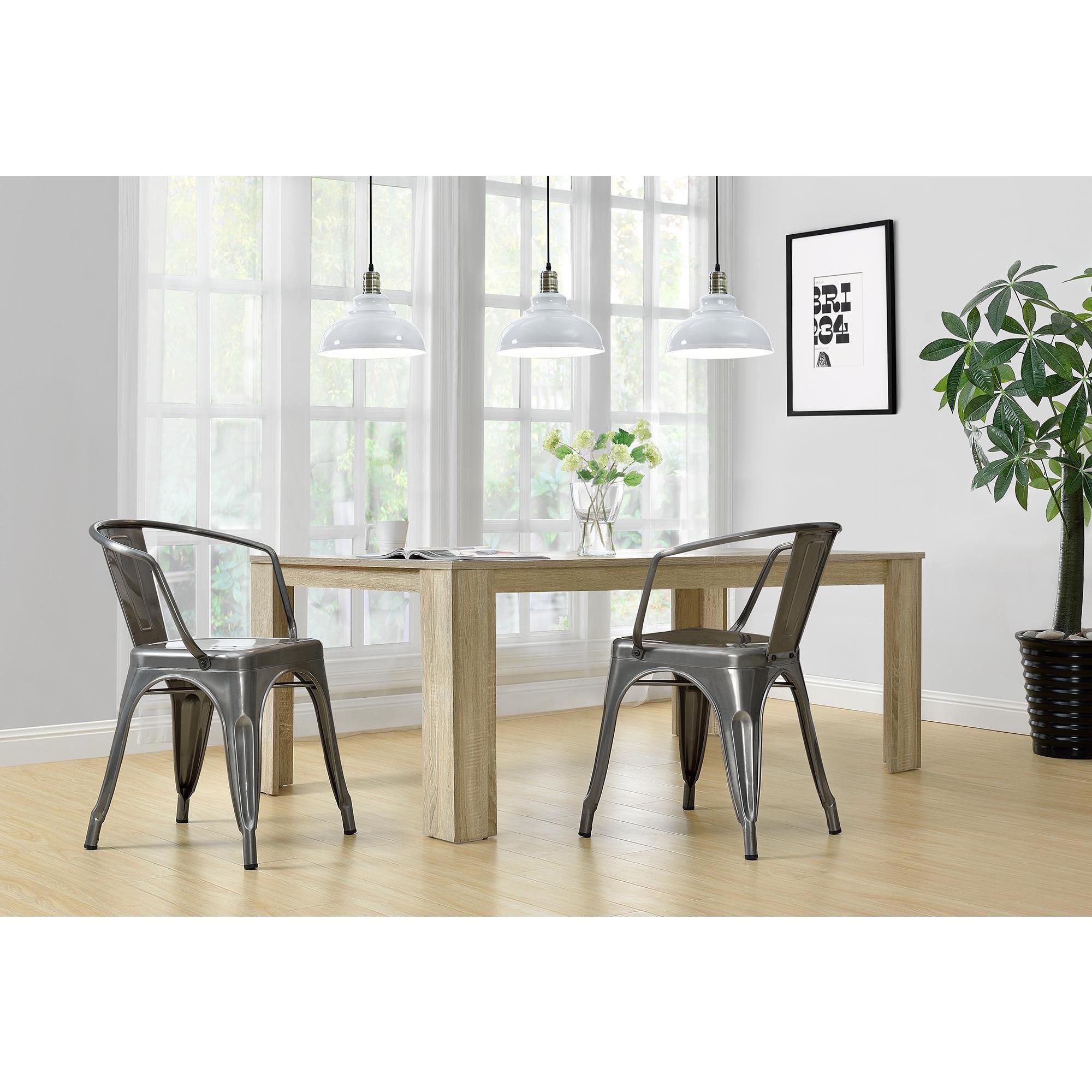 DHP Elise Metal Dining Chair, Set of 2