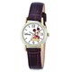 Disney Women's Brown Leather Strap Mickey Mouse Watch