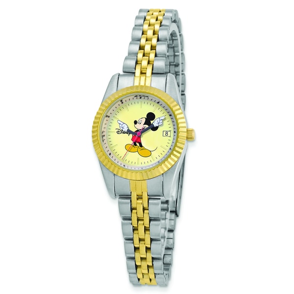 Disney Women's Two-tone Moving Arms Mickey Mouse Watch