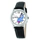 Disney Women's Black Leather Strap Eeyore Watch