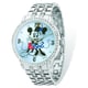 Disney Women's Mickey and Minnie Silvertone Bracelet Watch