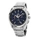 Omega Men's 231.10.43.52.03.001 'Co-Axial AquaTerra' Blue Dial GMT Chronograph Stainless Steel Swiss Automatic Watch