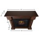 Real Flame Verona Chestnut Oak Electric Fireplace