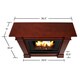 Real Flame Devin Dk. Espresso Gel Fuel Fireplace