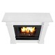 Real Flame Devin White Gel Fuel Fireplace