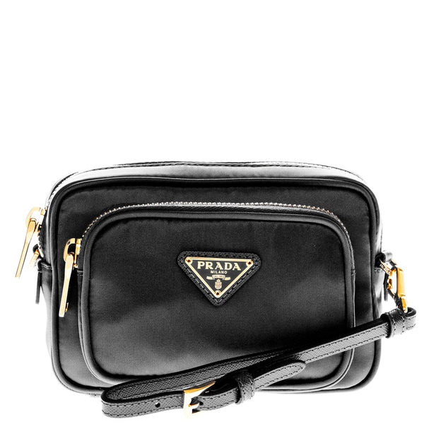 Prada Tessuto Nylon Pouch Crossbody - 17664153 - Overstock.com ...