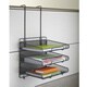 Safco Onyx Mesh Panel Organizer, Triple Tray