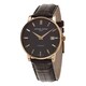 Frederique Constant Men's FC-316C5B9 'Slim Line' Brown Dial Brown Leather Strap Swiss Automatic Watch