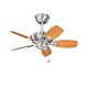 Kichler Lighting Canfield Collection 30-inch 5-blade Brushed Stainless Steel Ceiling Fan