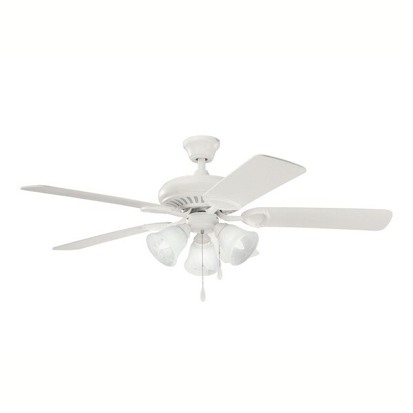 Kichler Lighting Sutter Place Premier Collection 52-inch 5-blade Satin Natural White Ceiling Fan