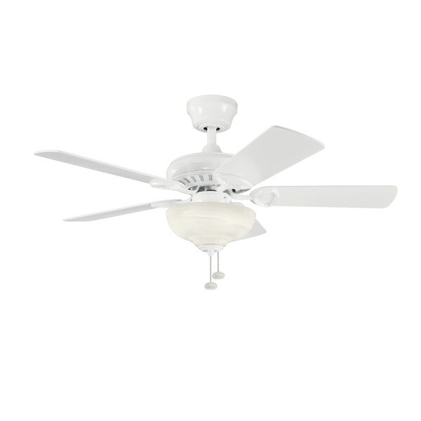 Kichler Lighting Sutter Place Select Collection 42-inch 5-blade White Ceiling Fan
