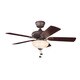 Kichler Lighting Sutter Place Select Collection 42-inch 5-blade Tannery Bronze Ceiling Fan
