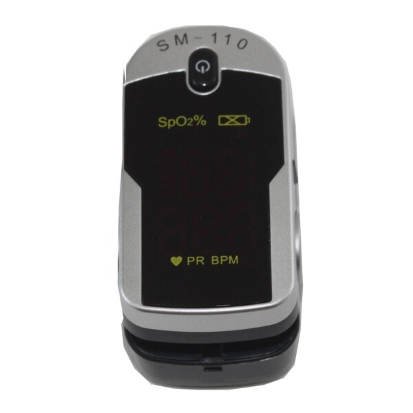 Finger Pulse Oximeter SM-110 with Carry Case and Neck/ Wrist Cord