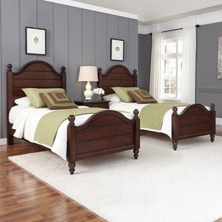 Home Styles Country Comfort Two Twin Beds and Night Stand