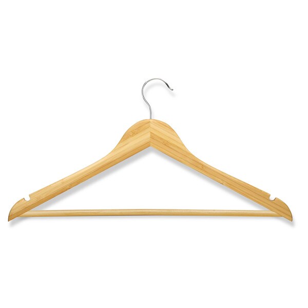 Honey Can Do Bamboo Wood Hangers (Pack of 8)