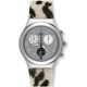 Swatch Unisex YCS585 'Irony MUUU' Chronograph White Leather Watch