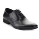 J'S AWAKE LOGAN-25 Men's Comfort Cap Toe Lace Up Grid Pattern Oxford