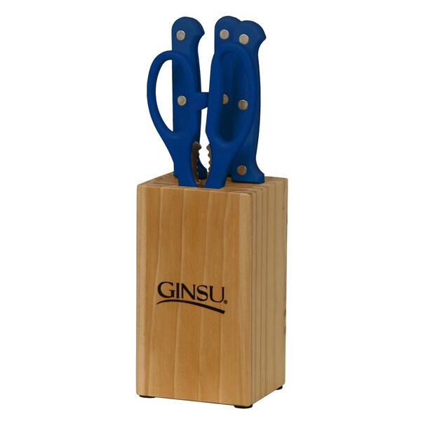 Ginsu Essential Series Presidential Blue 5-piece Cutlery Set