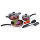 Two-Tone Aluminum 7-piece Non-Stick Cookware Set