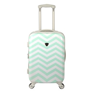 Travelers Club Modern Chevron 20-inch Hardside Expandable Carry-on Spinner Suitcase