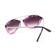 Round, Half Metal Arms Sunglasses 58MM