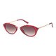 Round, Half Metal Arms Sunglasses 58MM