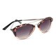 Round, Half Metal Arms Sunglasses 58MM