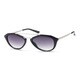 Round, Half Metal Arms Sunglasses 58MM