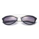 Round, Half Metal Arms Sunglasses 58MM