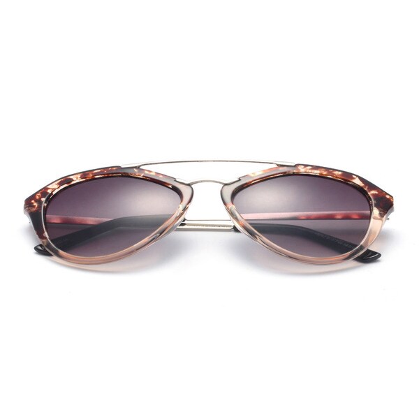Round, Half Metal Arms Sunglasses 58MM