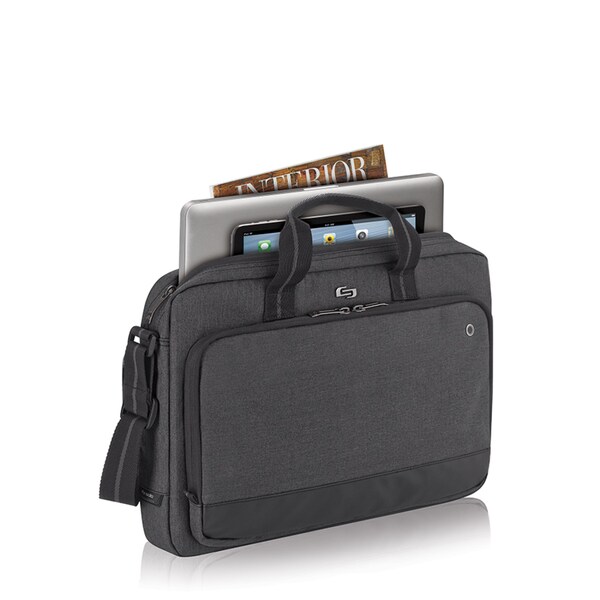 Solo Urban Grey 15.6-inch Laptop and Tablet Briefcase