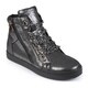 Journee Collection Women's 'Cane' Metallic High-top Sneakers