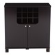 Baxton Studio Murano Contemporary Dark Brown Wood Dry Bar and Wine Cabinet