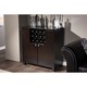 Baxton Studio Murano Contemporary Dark Brown Wood Dry Bar and Wine Cabinet