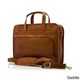 Muiska Vaquetta Leather Lisbon Zip-Around Slim 17-inch Laptop Briefcase