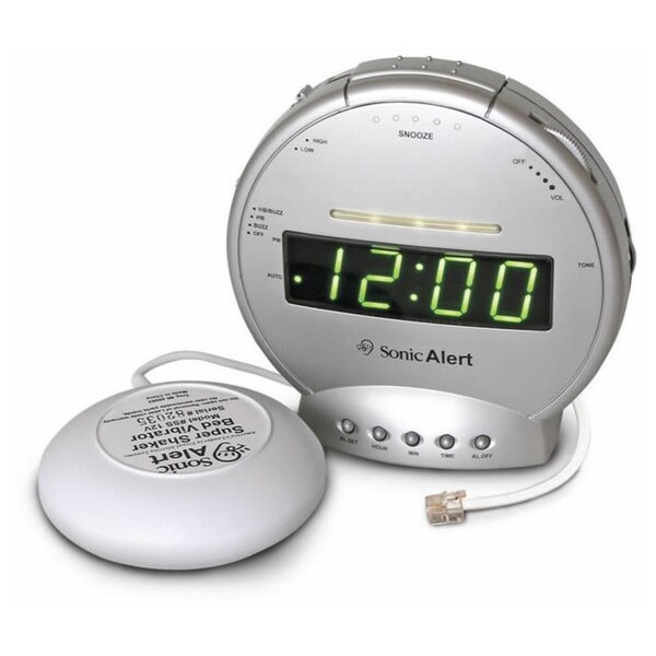 Sonic Alert Super Shaker Alarm Clock and Telephone Signaler
