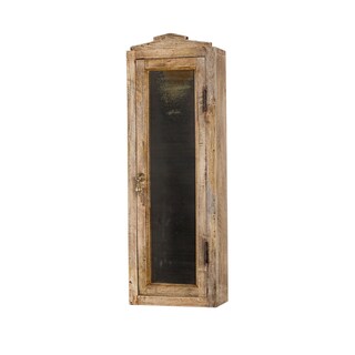 Mango Wood and Mercury Glass Wall Cabinet