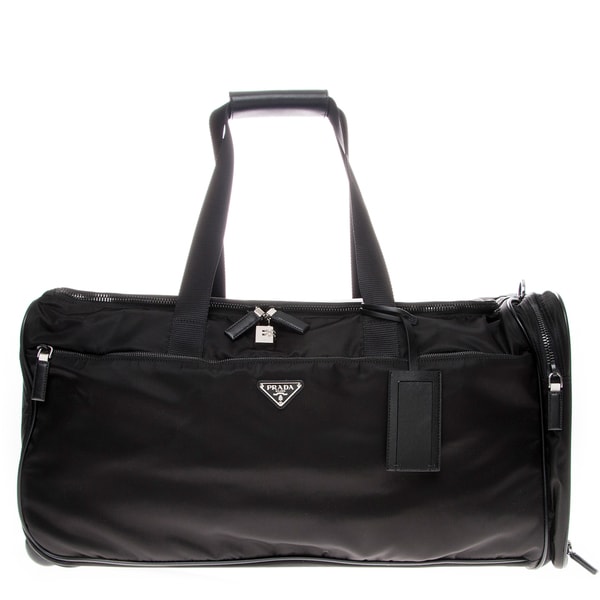 prada handbags discount prices - Prada Nylon and Leather Trolley/ Duffle Bag - 17699634 - Overstock ... prada handbags discount prices - Prada Nylon and Leather Trolley/ Duffle Bag - 17699634 - Overstock ...