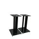 Mount-It! Premium Aluminum and Glass Speaker Stands for Home Theater Satellite Speakers (Black)
