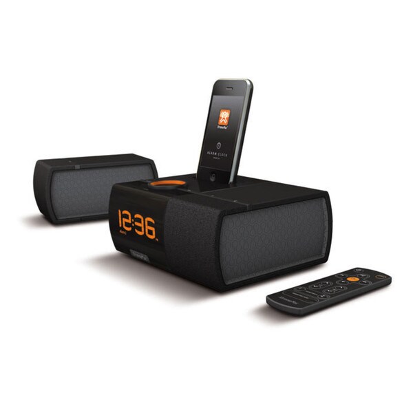XtremeMac Luna SST Black Dual Alarm Clock with Detachable Speaker for iPod and iPhone (Refurbished)