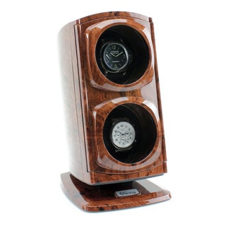 Versa Automatic Double Watch Winder Burlwood