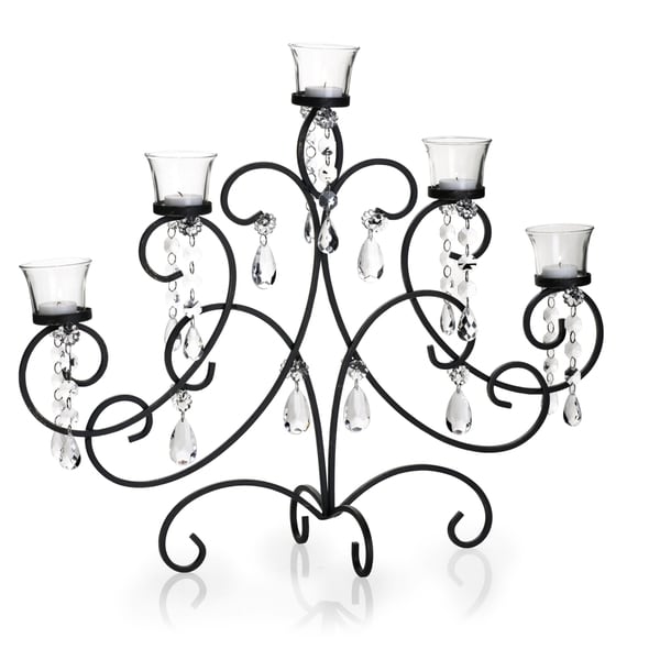 Mikasa 7-light Black and Gold Maison Centerpiece