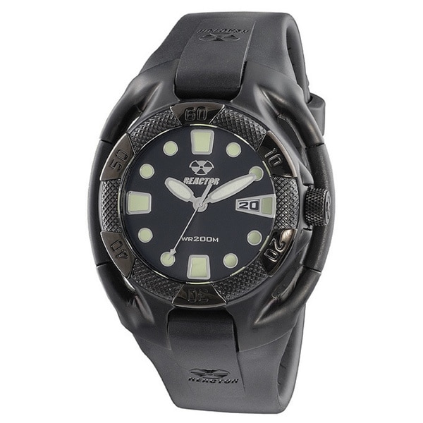 Reactor Heavy Water Black analog watch with date